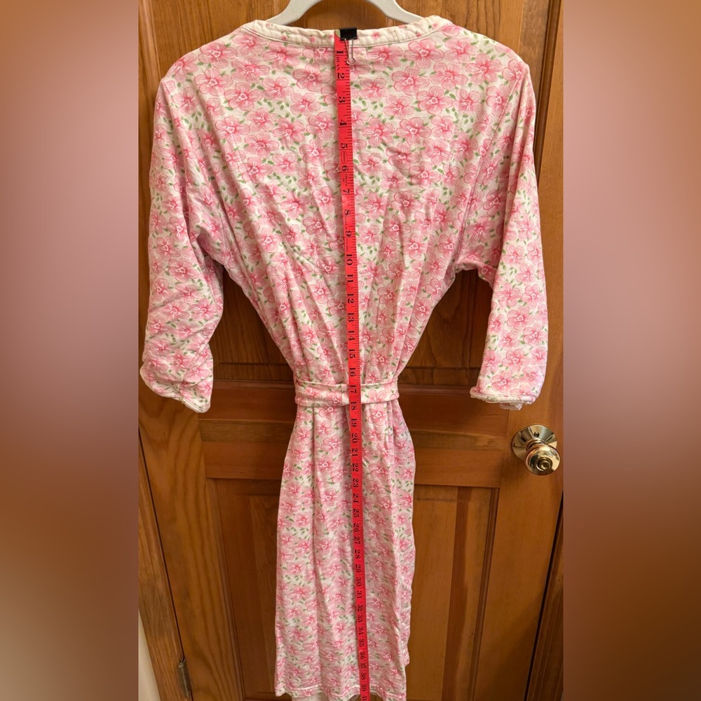 Carole Hochman Pink Floral Women's Robe - Picture 4 of 7